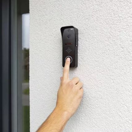 Video porteiro com sensor de movimento GoSmart 12V IP65 Wi-Fi Tuya