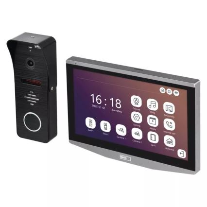 Video porteiro com sensor de movimento GoSmart 12V IP65 Wi-Fi Tuya