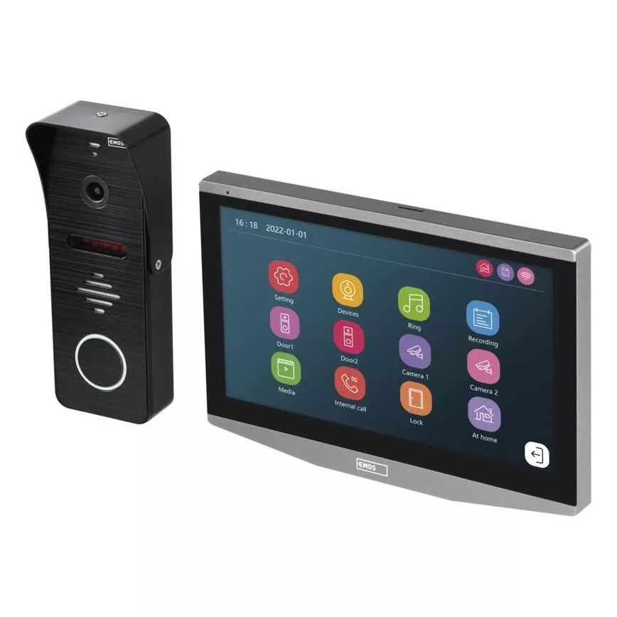 Video porteiro com sensor de movimento GoSmart 12V IP65 Wi-Fi Tuya