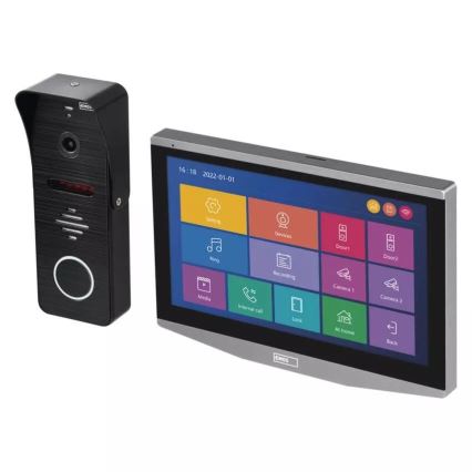 Video porteiro com sensor de movimento GoSmart 12V IP65 Wi-Fi Tuya