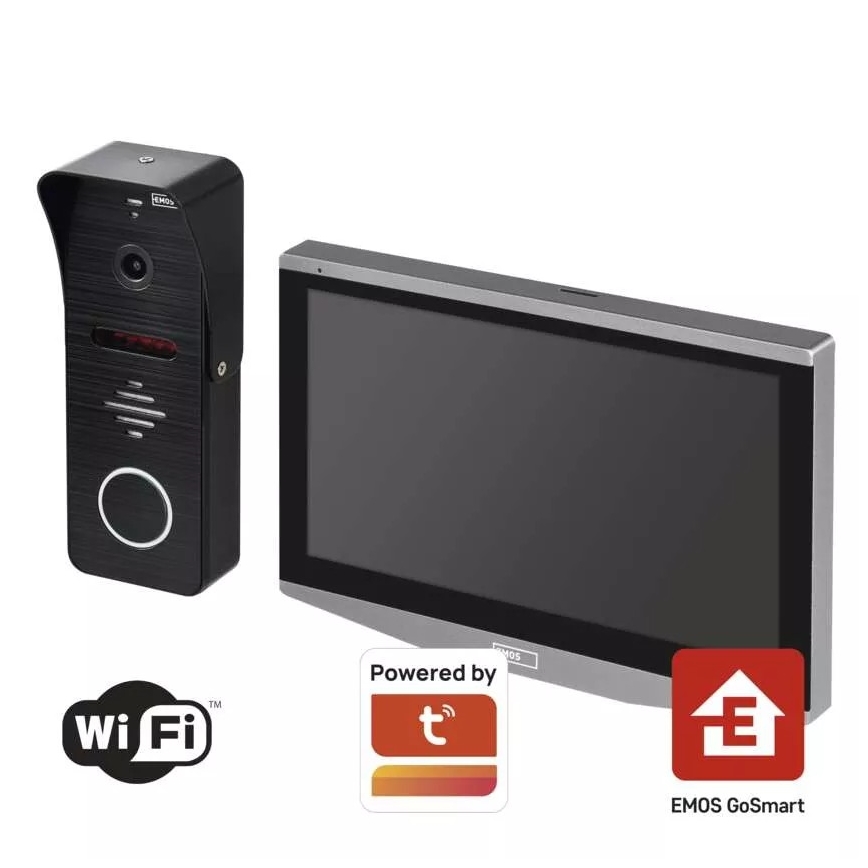 Video porteiro com sensor de movimento GoSmart 12V IP65 Wi-Fi Tuya