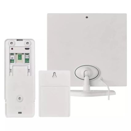 Vídeoporteiro sem fios com painel solar GoSmart 4400 mAh 3xAA IP44 Wi-Fi Tuya