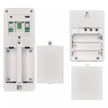 Vídeoporteiro sem fios com painel solar GoSmart 4400 mAh 3xAA IP44 Wi-Fi Tuya