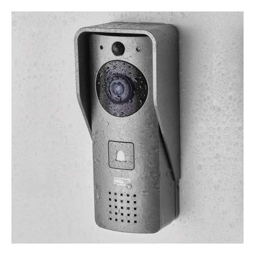 Vídeoporteiro sem fios com sensor de movimento GoSmart 12V 3xAA IP44 Wi-Fi Tuya