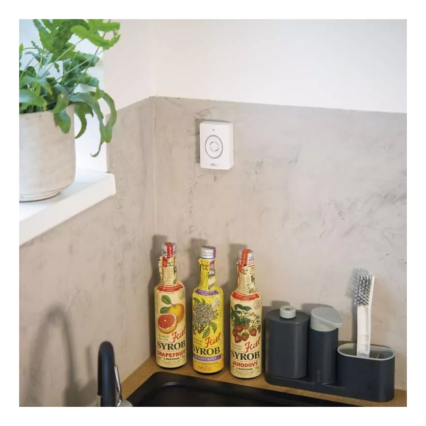 Vídeoporteiro sem fios com sensor de movimento GoSmart 12V 3xAA IP44 Wi-Fi Tuya