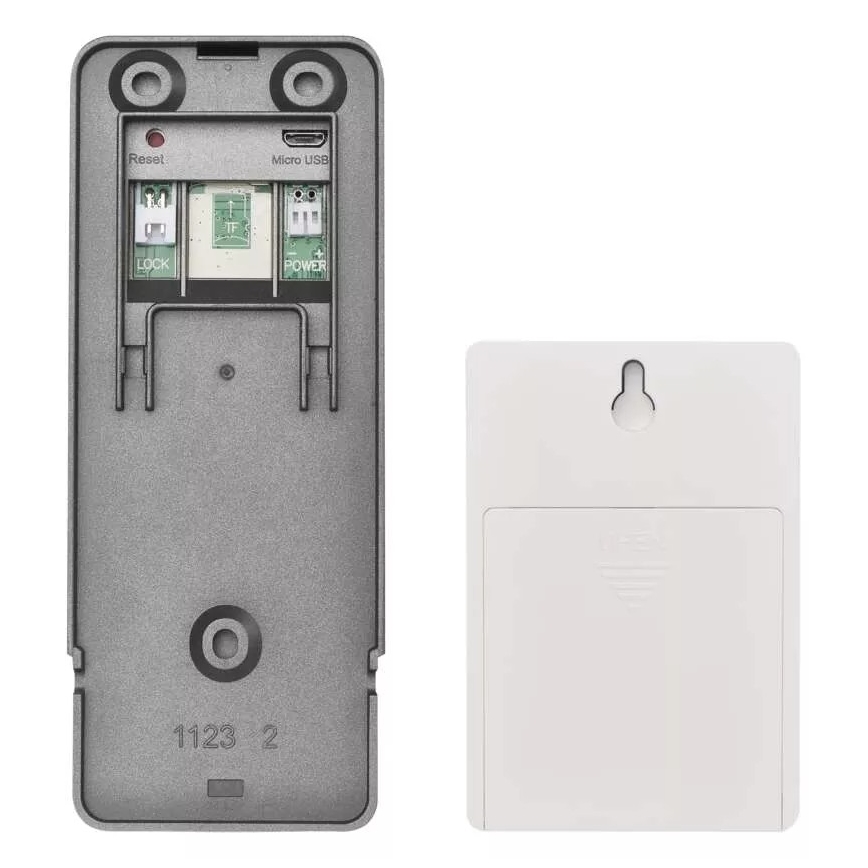 Vídeoporteiro sem fios com sensor de movimento GoSmart 12V 3xAA IP44 Wi-Fi Tuya