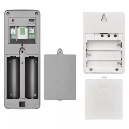 Vídeoporteiro sem fios com sensor de movimento GoSmart 12V 3xAA IP44 Wi-Fi Tuya