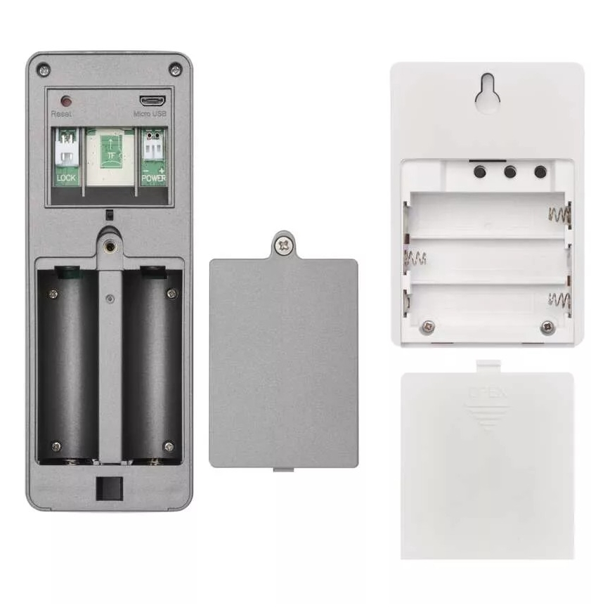 Vídeoporteiro sem fios com sensor de movimento GoSmart 12V 3xAA IP44 Wi-Fi Tuya