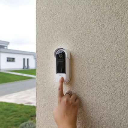Vídeoporteiro sem fios com sensor de movimento GoSmart 5V 3xAA IP65 Wi-Fi Tuya