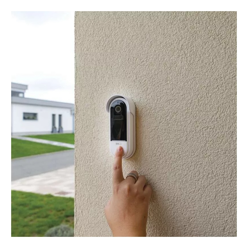 Vídeoporteiro sem fios com sensor de movimento GoSmart 5V 3xAA IP65 Wi-Fi Tuya