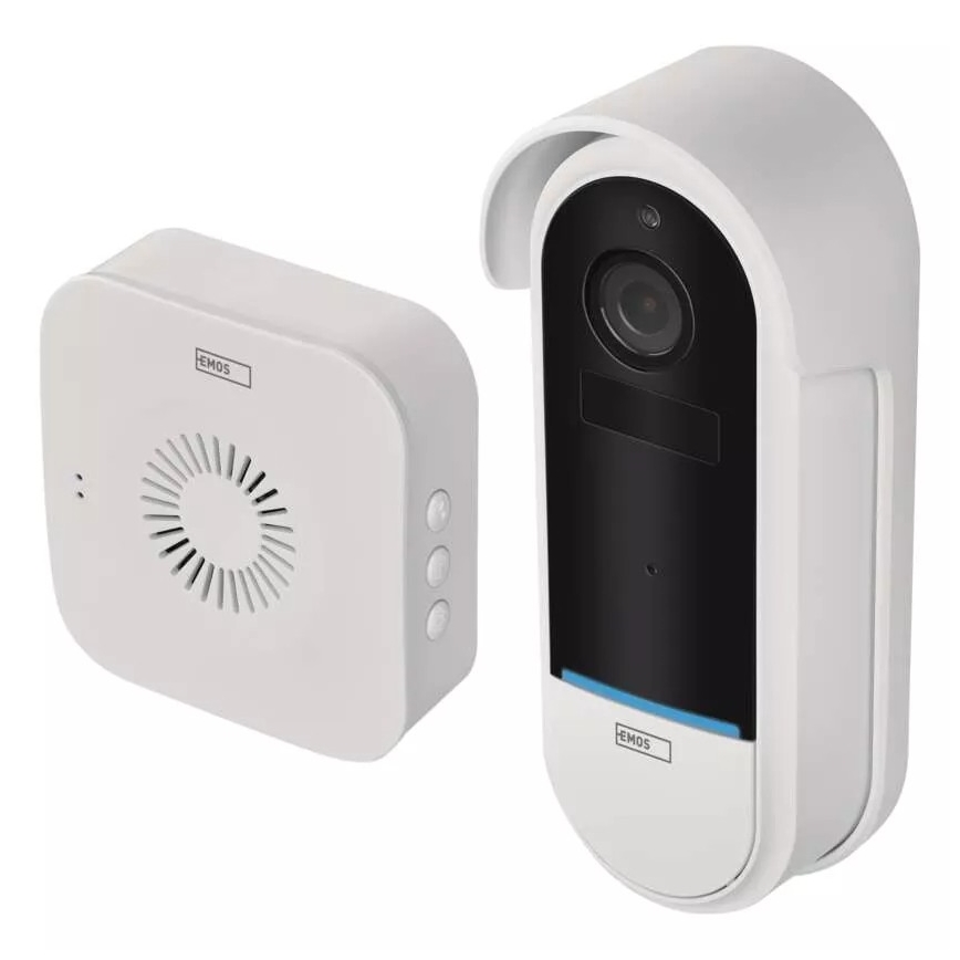 Vídeoporteiro sem fios com sensor de movimento GoSmart 5V 3xAA IP65 Wi-Fi Tuya