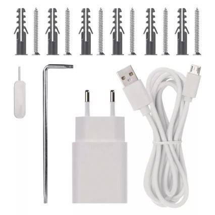 Vídeoporteiro sem fios com sensor de movimento GoSmart 5V 3xAA IP65 Wi-Fi Tuya