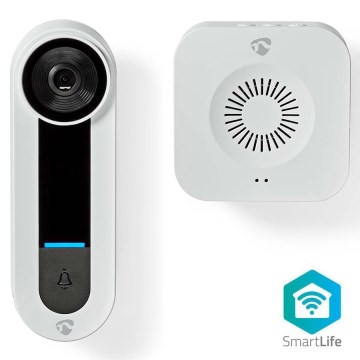 Vídeoporteiro sem fios com sensor Full HD 1536p Wi-Fi IP65