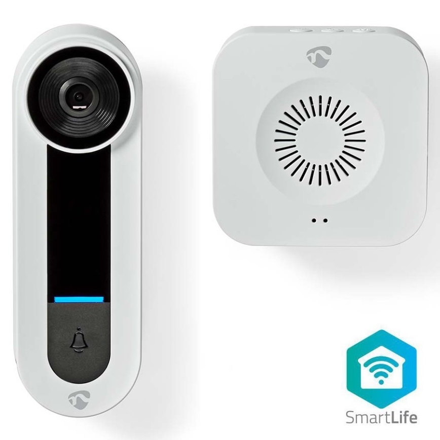 Vídeoporteiro sem fios com sensor Full HD 1536p Wi-Fi IP65