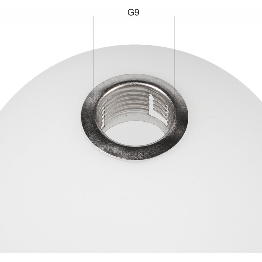 Vidro de substituição para candelabro ASTRO G9 diâmetro 10 cm