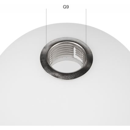 Vidro de substituição para candelabro ASTRO G9 diâmetro 12 cm