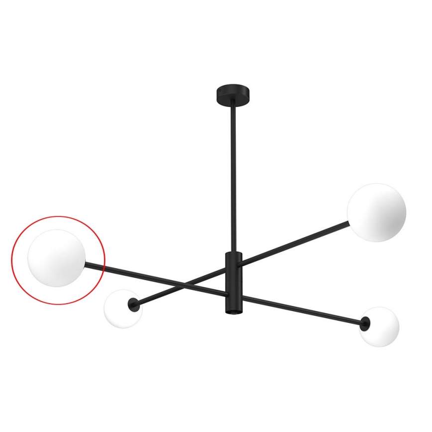 Vidro de substituição para candeeiro DORI G9 diâmetro 10 cm branco