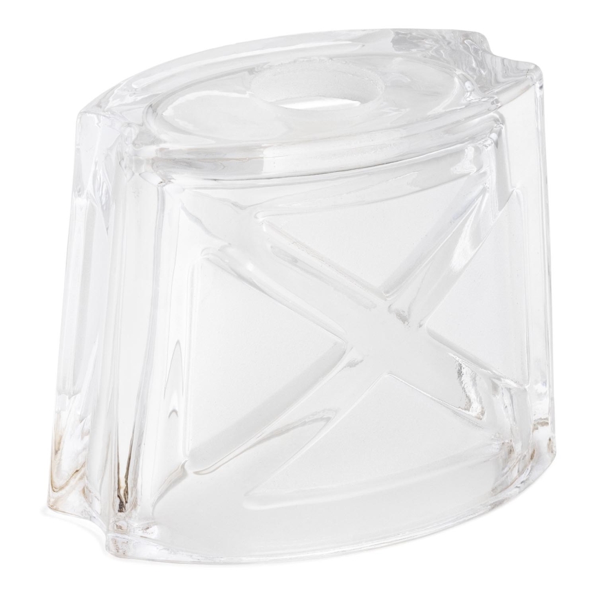Vidro de substituição para candeeiro E14 10x12 cm branco