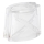 Vidro de substituição para candeeiro E14 10x12 cm branco