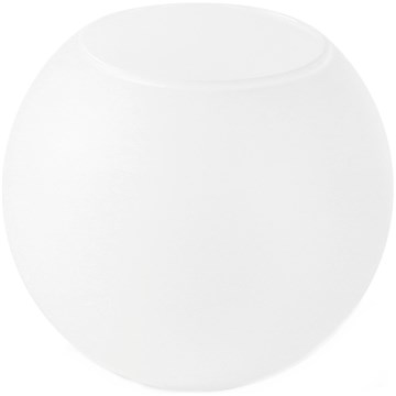 Vidro de substituição para candeeiro E27, diâmetro 15 cm, branco