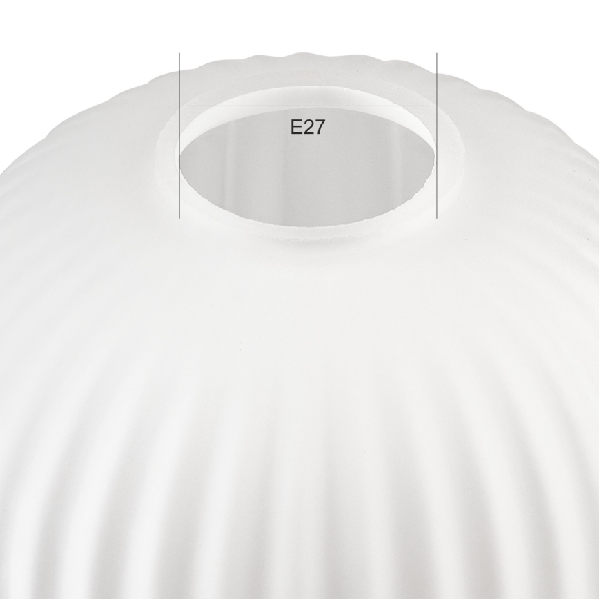Vidro de substituição para candeeiro HARMA E27 21x14 cm branco