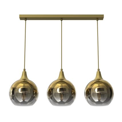 Vidro de substituição para candeeiro MONTE E27 diâmetro 20 cm dourado/fumado