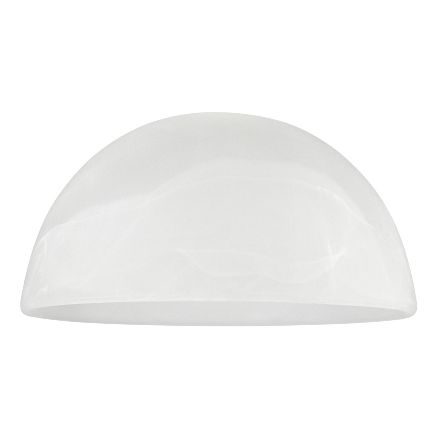 Vidro de substituição para candelabro E27 diâmetro 19 cm branco