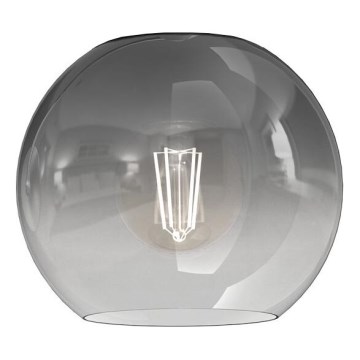 Vidro de substituição para lustre e candeeiro de parede MONTE E27 diâmetro 15 cm fumado