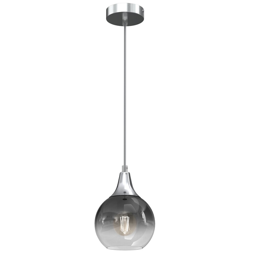 Vidro de substituição para lustre e candeeiro de parede MONTE E27 diâmetro 15 cm fumado