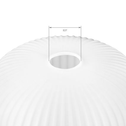 Vidro de substituição para lustre HARMA E27 23x25 cm branco