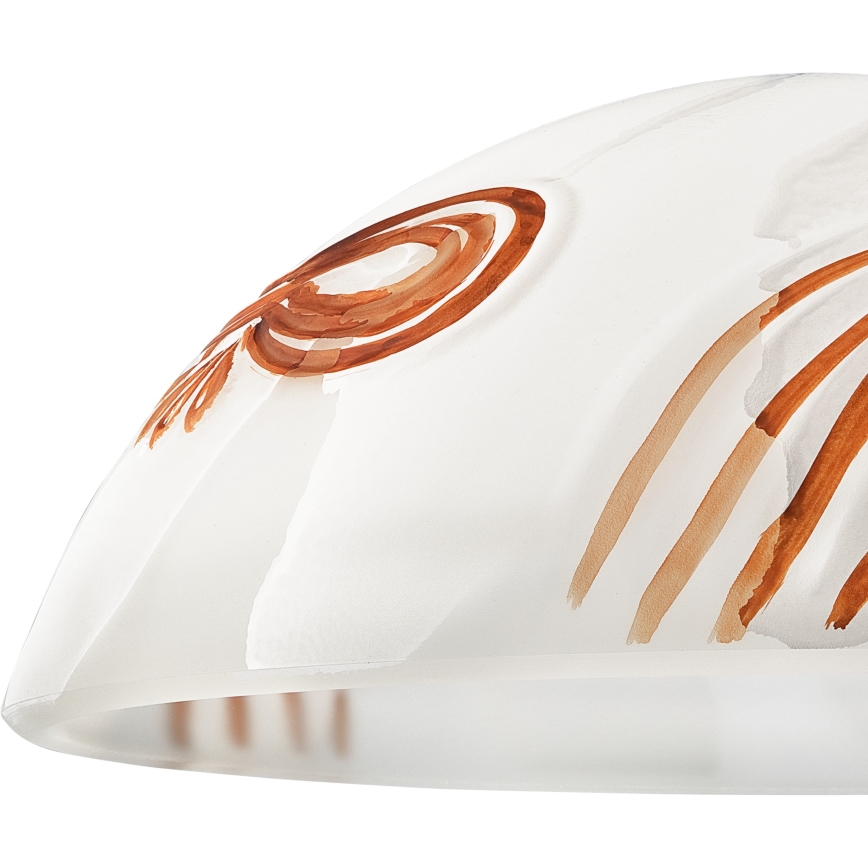 Vidro de substituição para candeeiro SFERA E27 120x300 mm branco/laranja