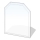 Vidro sob a lareira 1200x1000x8 mm