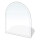 Vidro sob a lareira 1200x1000x8 mm semi-arco