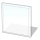 Vidro sob a lareira 800x800x8 mm quadrado