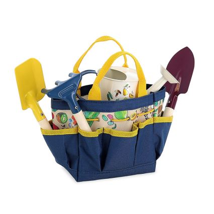 Vilac - Bolsa de jardim com ferramentas e um regador