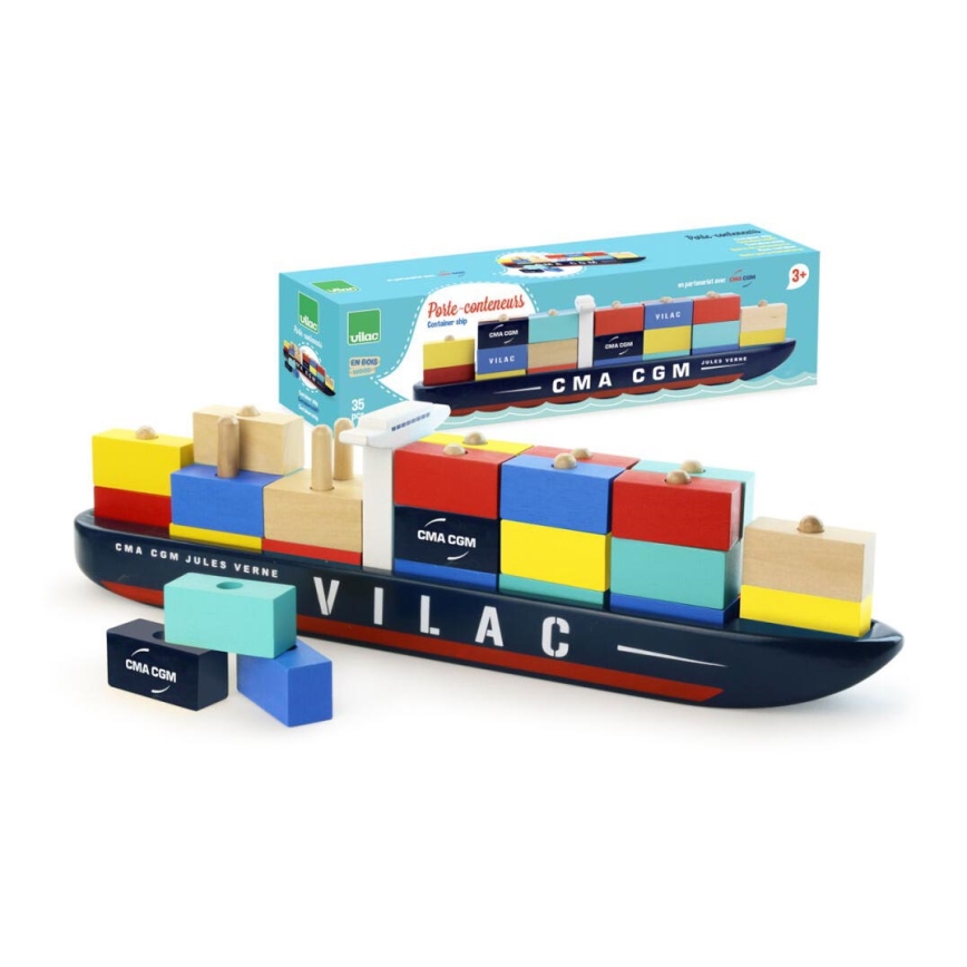 Vilac - Conjunto de construção de navio porta-contentor