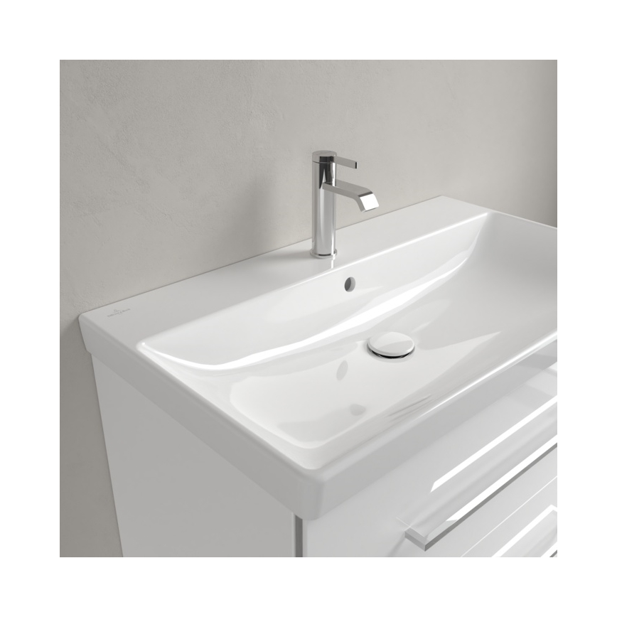 Villeroy & Boch 41568001 - Lavatório suspenso AVENTO 80x47 cm cerâmica/branco