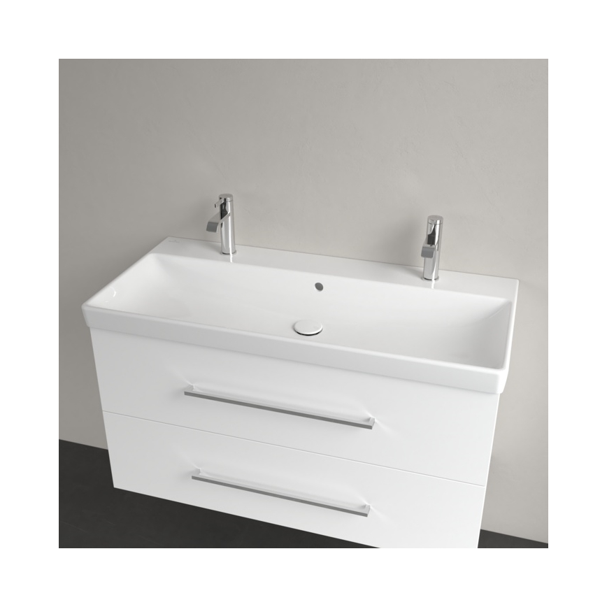 Villeroy & Boch 4156A401 - Lavatório suspenso AVENTO 100x47 cm cerâmica/branco