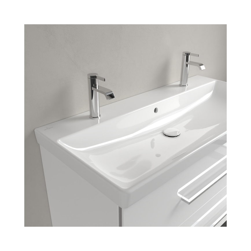 Villeroy & Boch 4156A401 - Lavatório suspenso AVENTO 100x47 cm cerâmica/branco