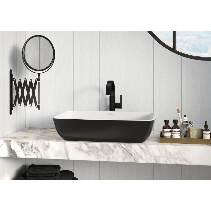 Villeroy & Boch 417258BCT8 - Lavatório de sobrepor ARTIS 58x38,5 cm cerâmica/preto