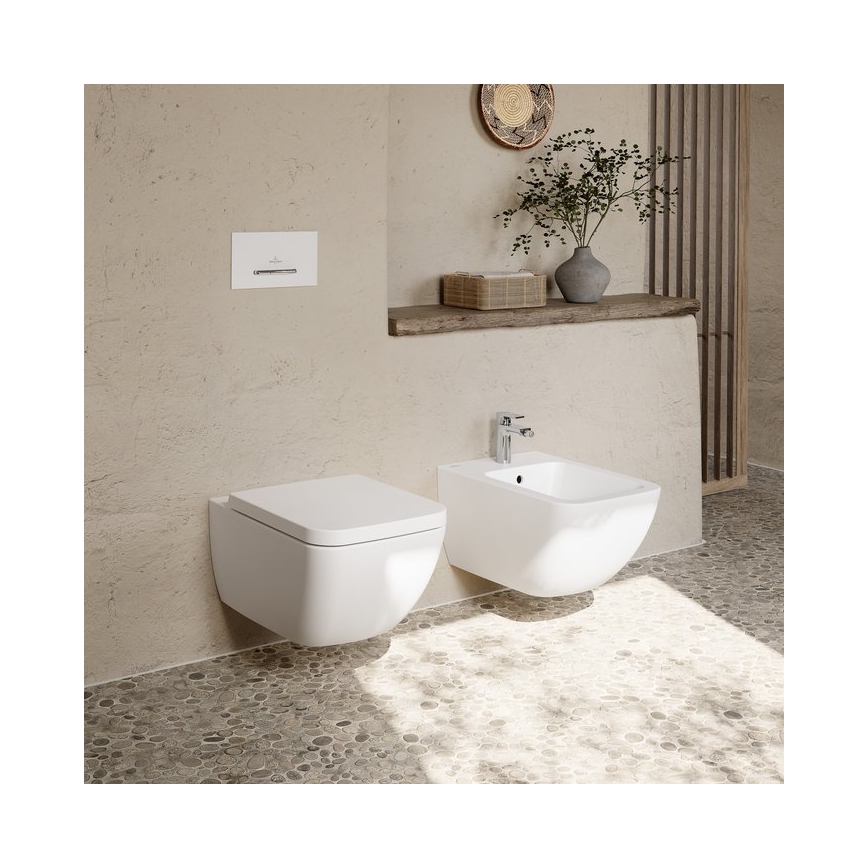 Villeroy & Boch 441100R1 - Bidé suspenso VENTICELLO cerâmica/branco
