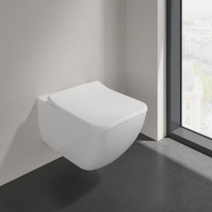 Villeroy & Boch 4611RS01 - Sanita suspensa VENTICELLO em cerâmica branca com assento SoftClose