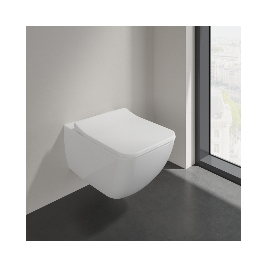 Villeroy & Boch 4611RS01 - Sanita suspensa VENTICELLO em cerâmica branca com assento SoftClose