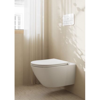 Villeroy & Boch 4670T9R1 - Sanita suspensa com assento SoftClose SUBWAY 3.0, cerâmica/branco