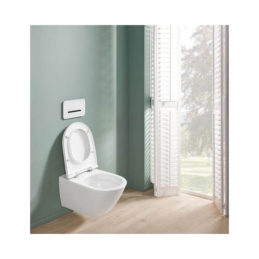 Villeroy & Boch 4670T9R1 - Sanita suspensa com assento SoftClose SUBWAY 3.0, cerâmica/branco