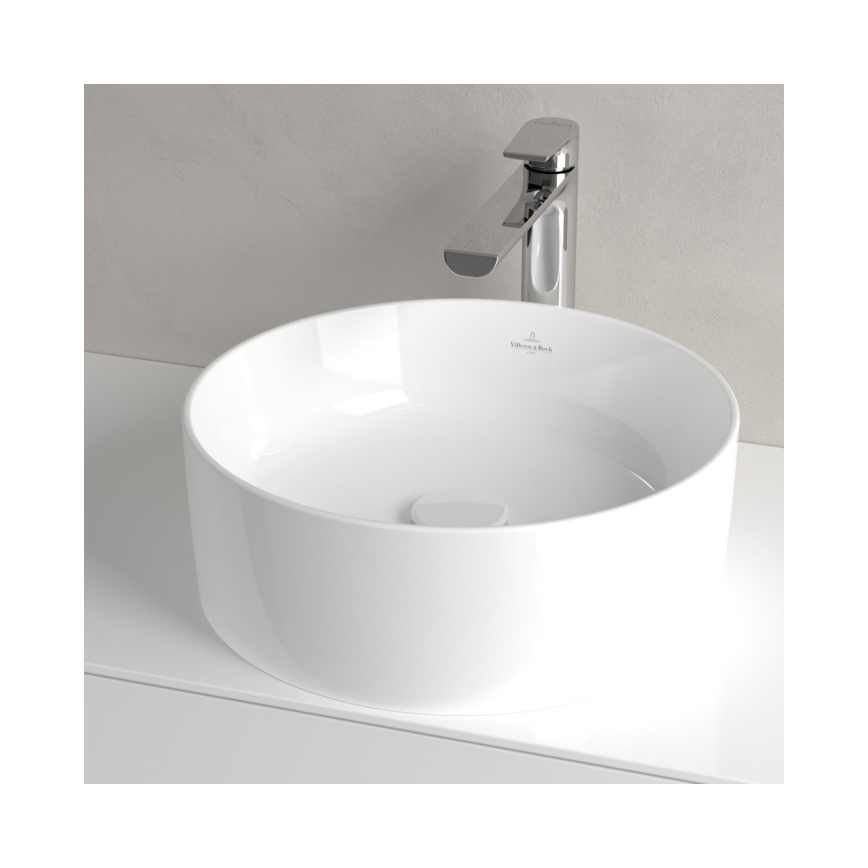 Villeroy & Boch 4A184001 - Lavatório de bancada COLLARO Ø 40 cm cerâmica/branco