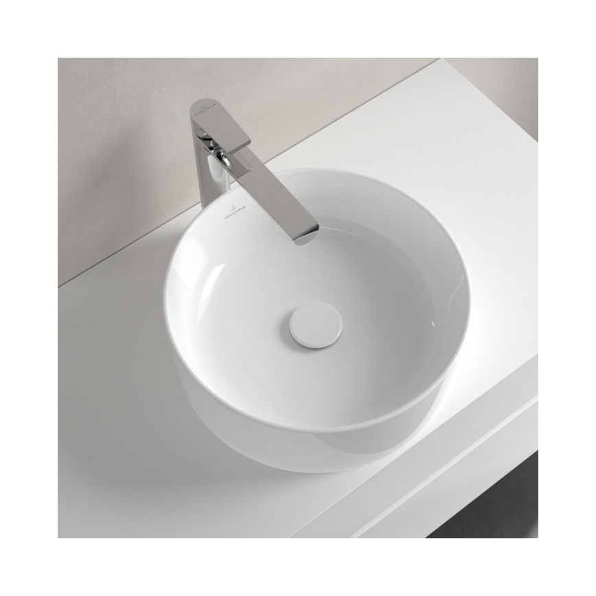 Villeroy & Boch 4A184001 - Lavatório de bancada COLLARO Ø 40 cm cerâmica/branco