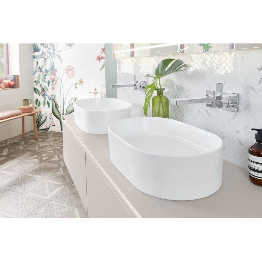 Villeroy & Boch 4A195601 - Lavatório para bancada COLLARO 56x36 cm cerâmica/branco