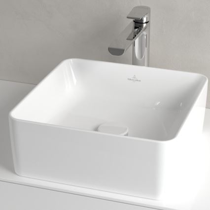 Villeroy & Boch 4A213801 - Lavatório de bancada COLLARO 38x38 cm cerâmica/branco