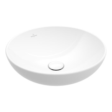 Villeroy & Boch 4A450001 - Lavatório de bancada LOOP&FRIENDS Ø 38 cm, cerâmica branca